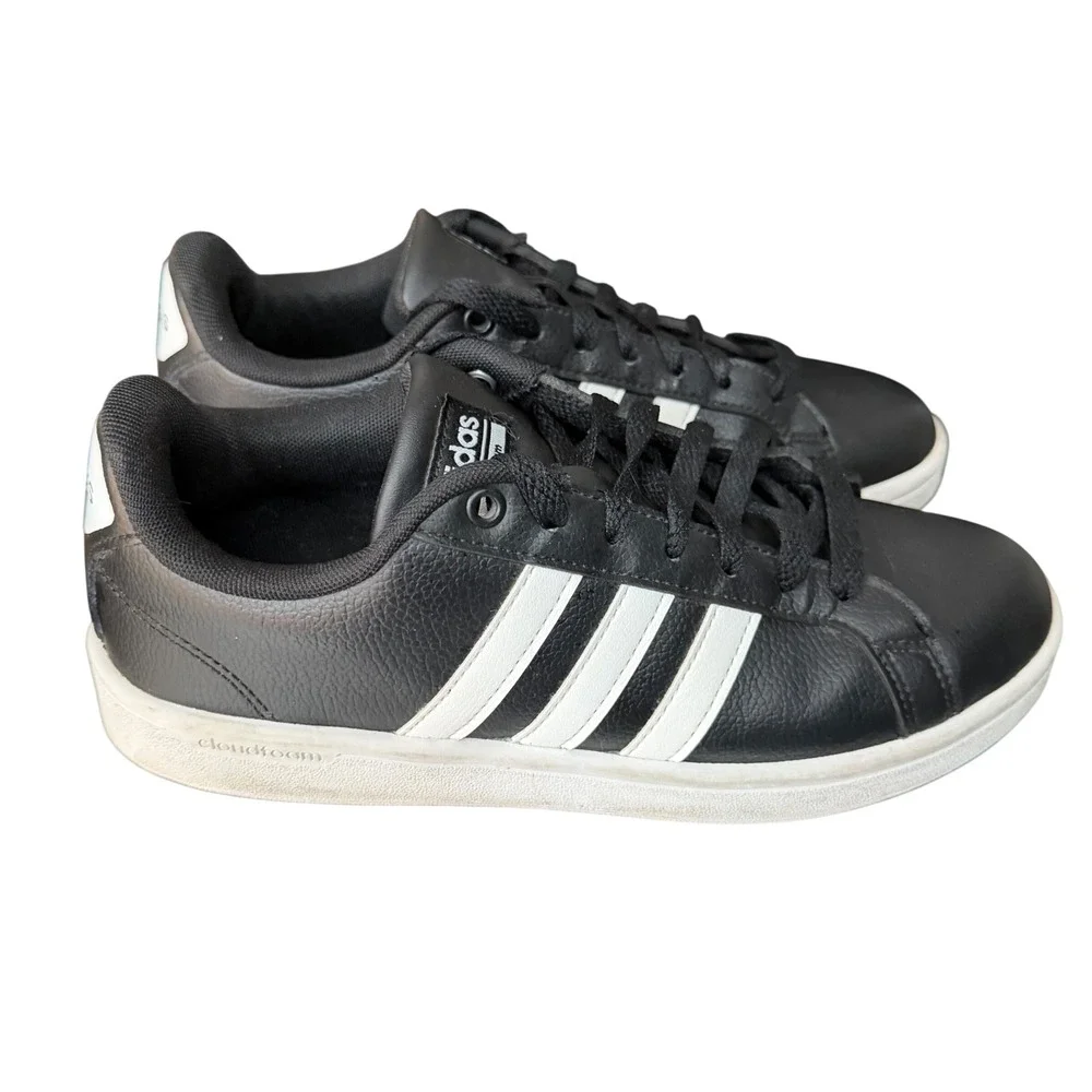 Adidas CF Advantage Womens Black White Cloudfoam Sneakers AW4288 Size 7